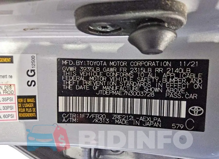 JTDEPMAE7N3003728 Photo# 12