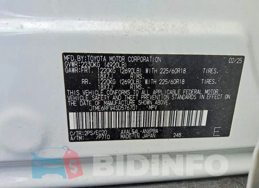 JTME6RFV4SD576701 Photo# 12