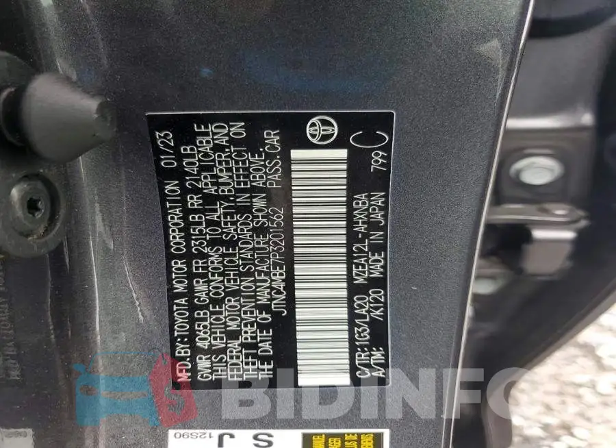 JTNC4MBE7P3201562 Photo# 12