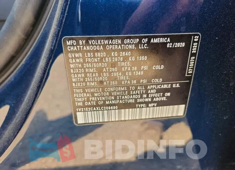 1V21E2CAXLC209690 Photo# 12