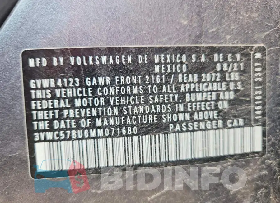 3VWC57BU6MM071680 Photo# 12