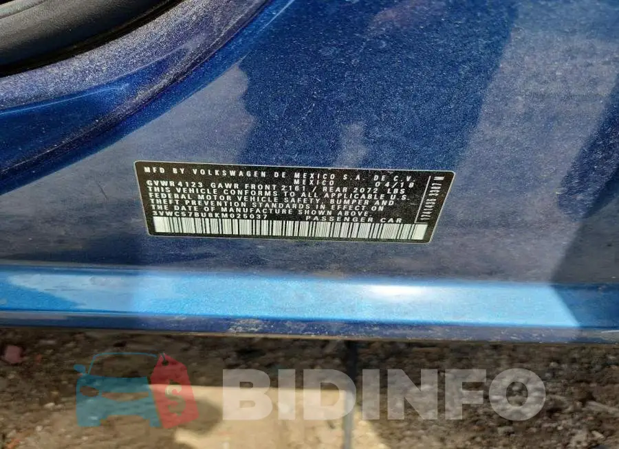 3VWC57BU8KM025037 Photo# 12