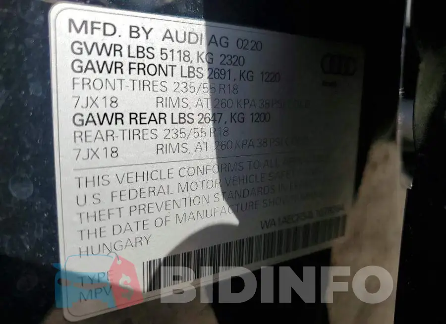 WA1AECF34L1078394 Photo# 13