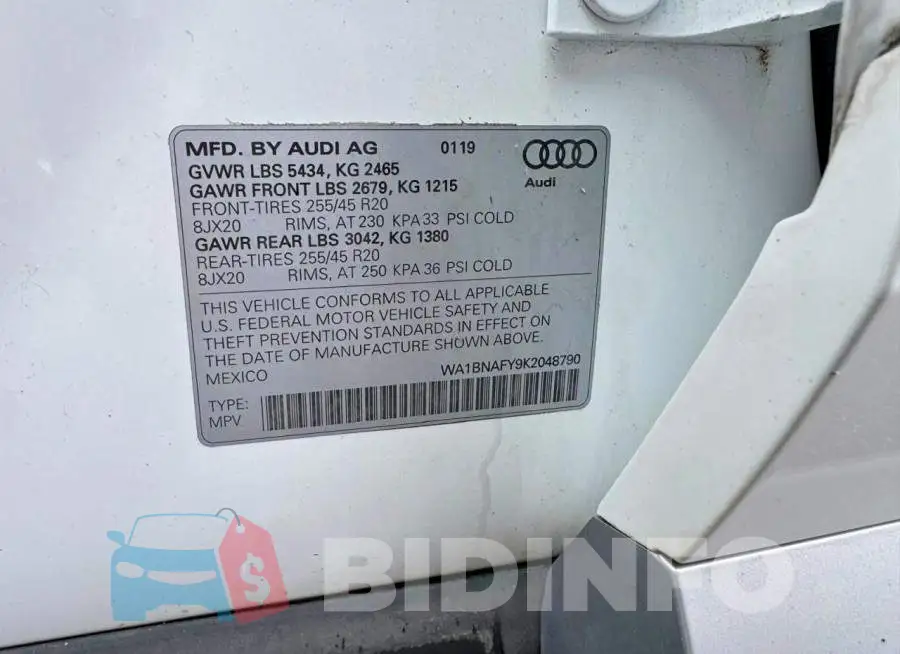 WA1BNAFY9K2048790 Photo# 13