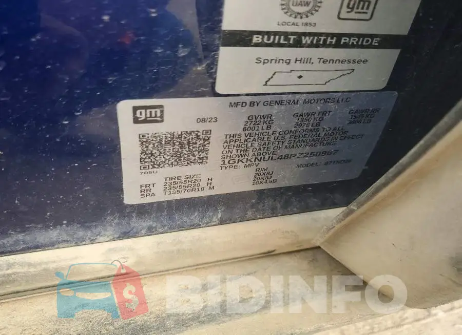 1GKKNUL48PZ250967 Photo# 13