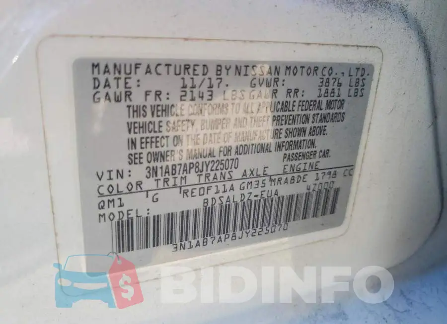3N1AB7AP8JY225070 Photo# 13