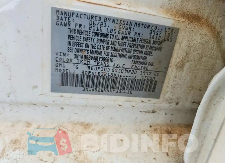 3N1AB8BV4MY306610 Photo# 12