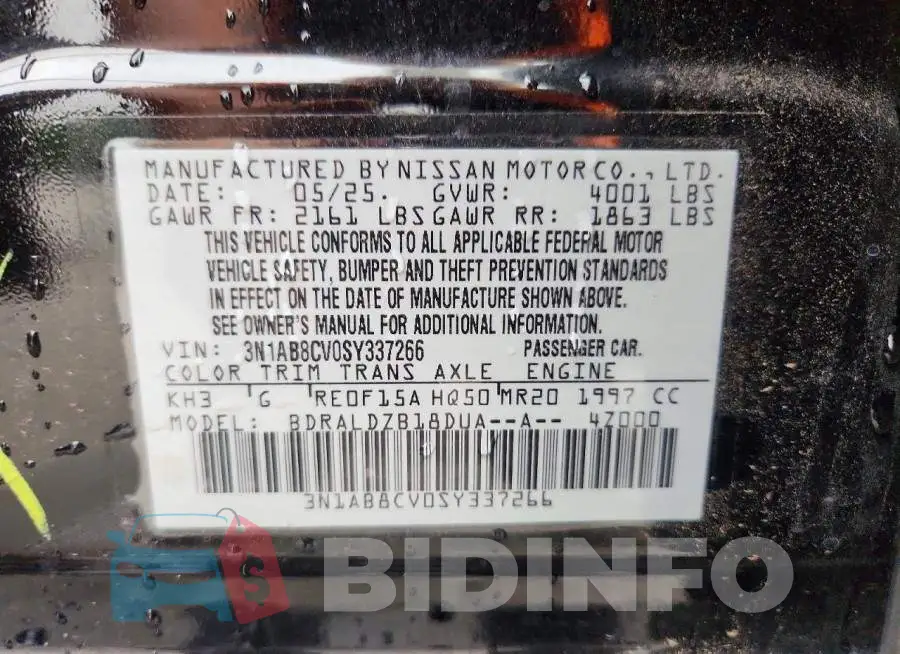 3N1AB8CV0SY337266 Photo# 13