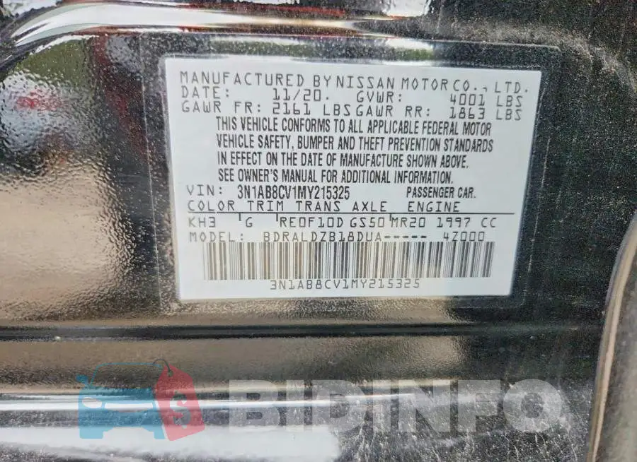 3N1AB8CV1MY215325 Photo# 12