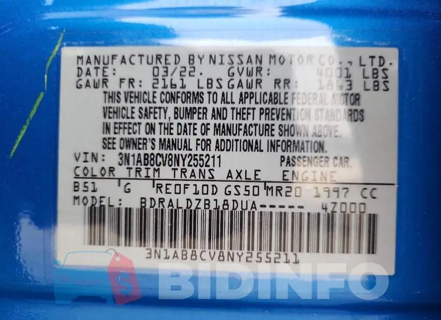 3N1AB8CV8NY255211 Photo# 13