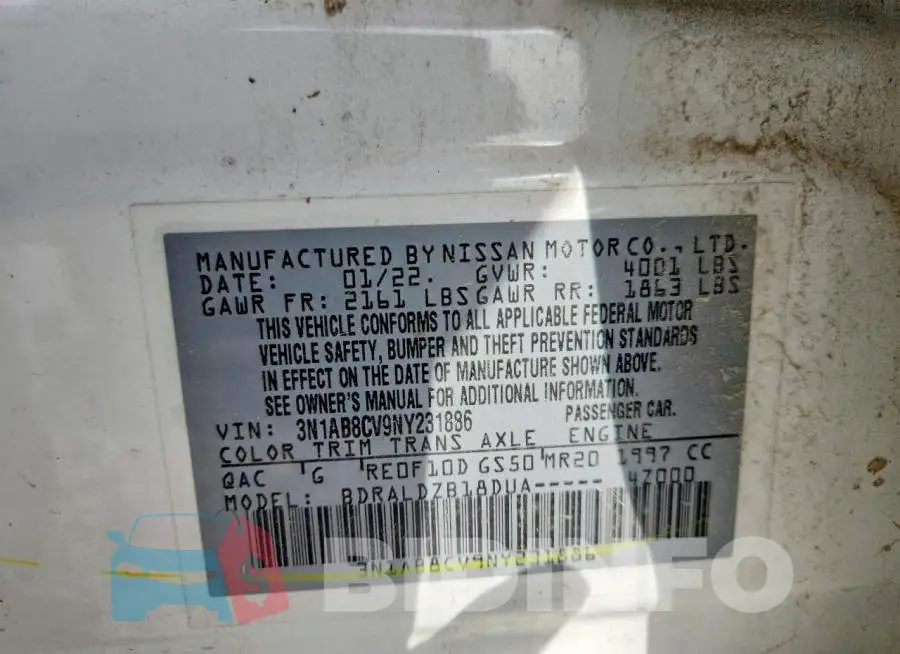 3N1AB8CV9NY231886 Photo# 12