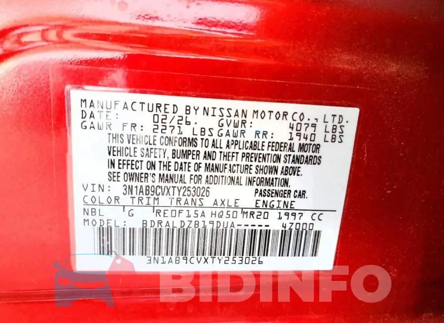 3N1AB9CVXTY253026 Photo# 12
