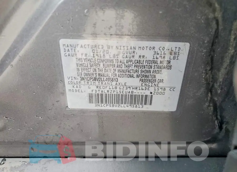 3N1CP5BV2LL495813 Photo# 12