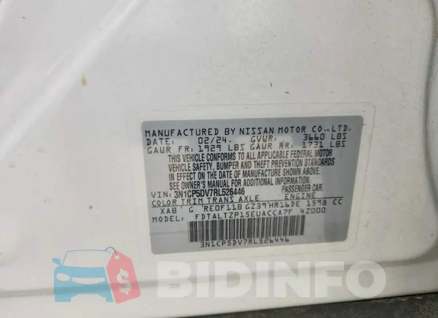 3N1CP5DV7RL526446 Photo# 12