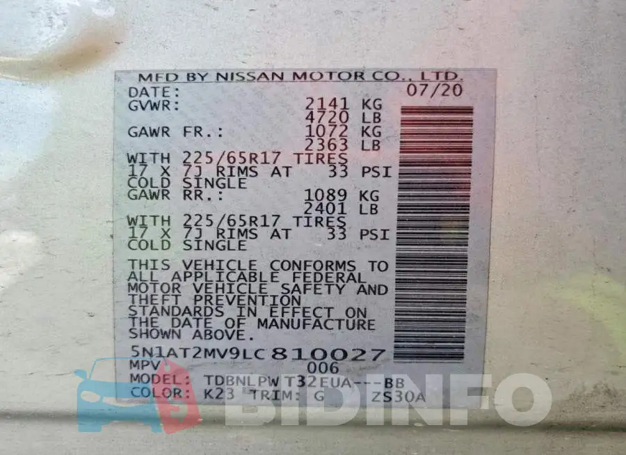 5N1AT2MV9LC810027 Photo# 13