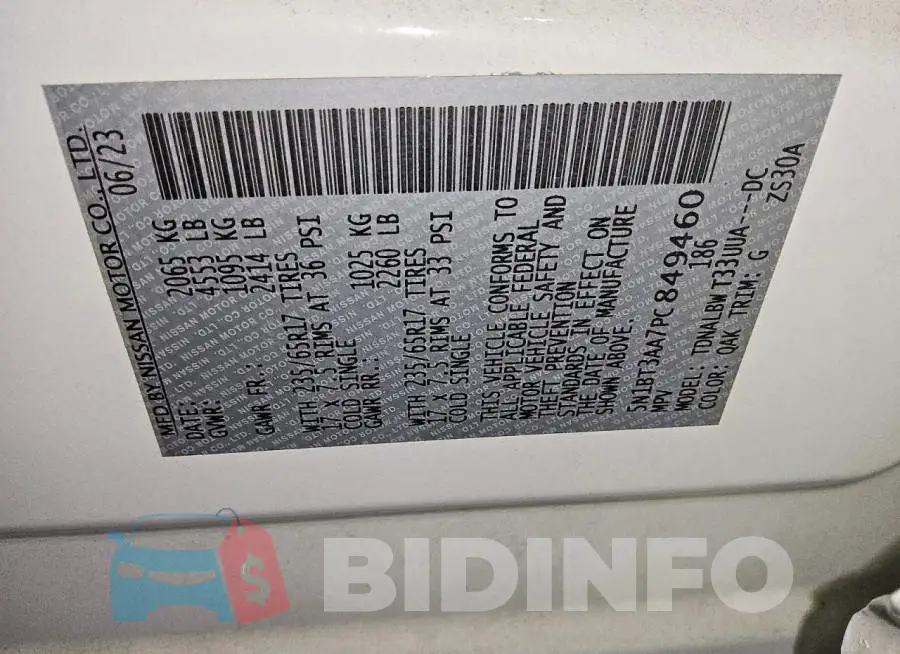 5N1BT3AA7PC849460 Photo# 13