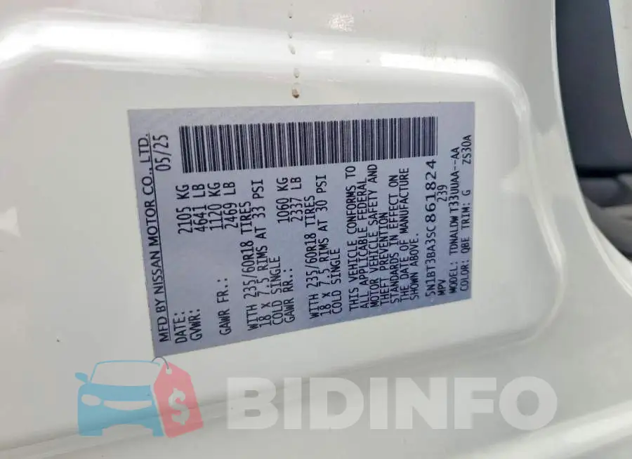 5N1BT3BA3SC861824 Photo# 12