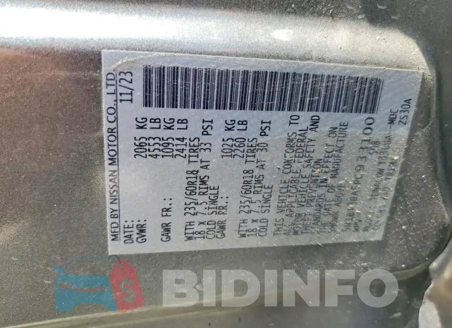 5N1BT3BA5PC933100 Photo# 14
