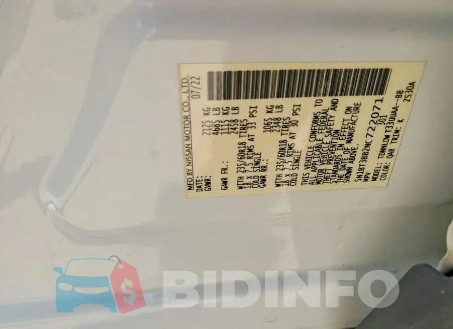 5N1BT3BB2NC722071 Photo# 13