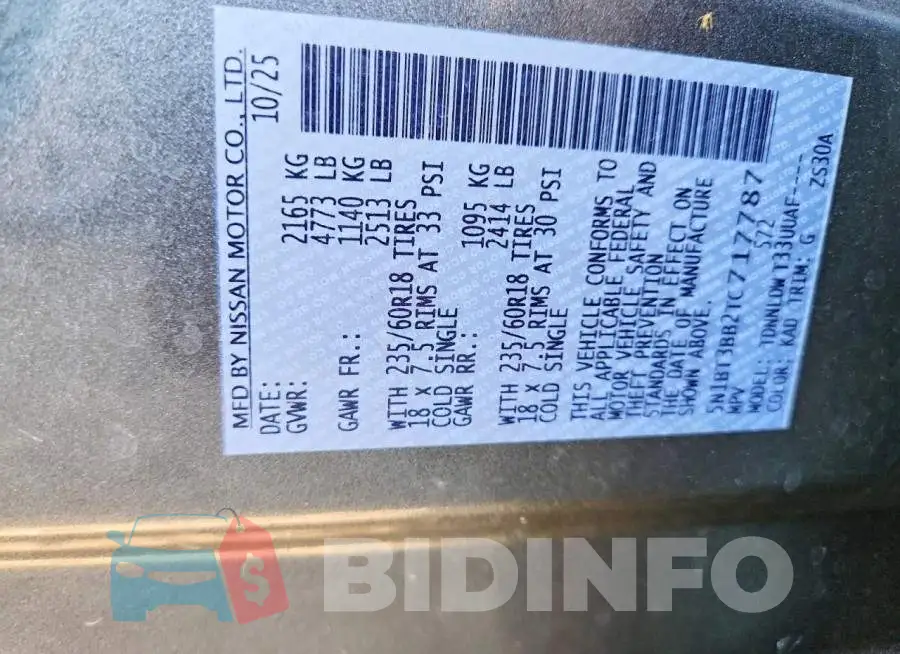 5N1BT3BB2TC717787 Photo# 14