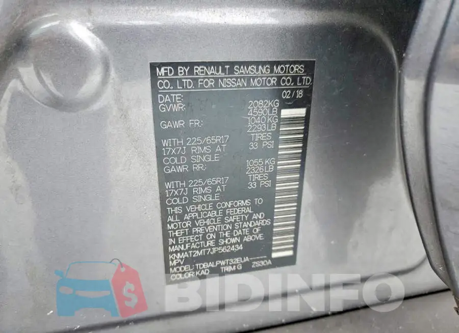 KNMAT2MT7JP562434 Photo# 13