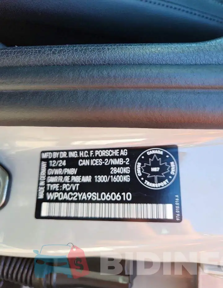 WP0AC2YA9SL060610 Photo# 13