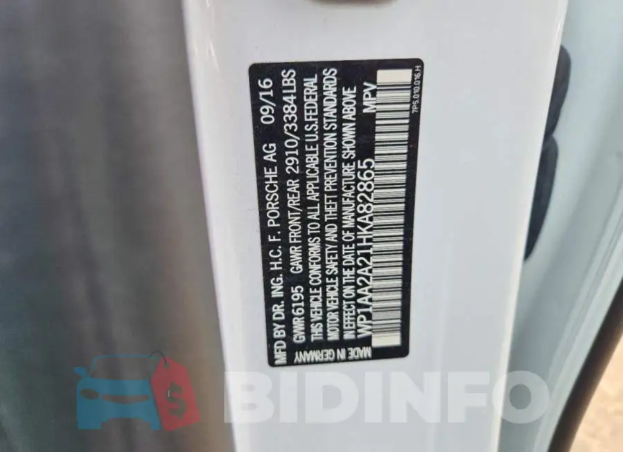 WP1AA2A21HKA82865 Photo# 12