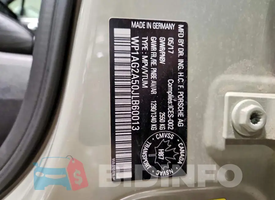 WP1AG2A50JLB60013 Photo# 13