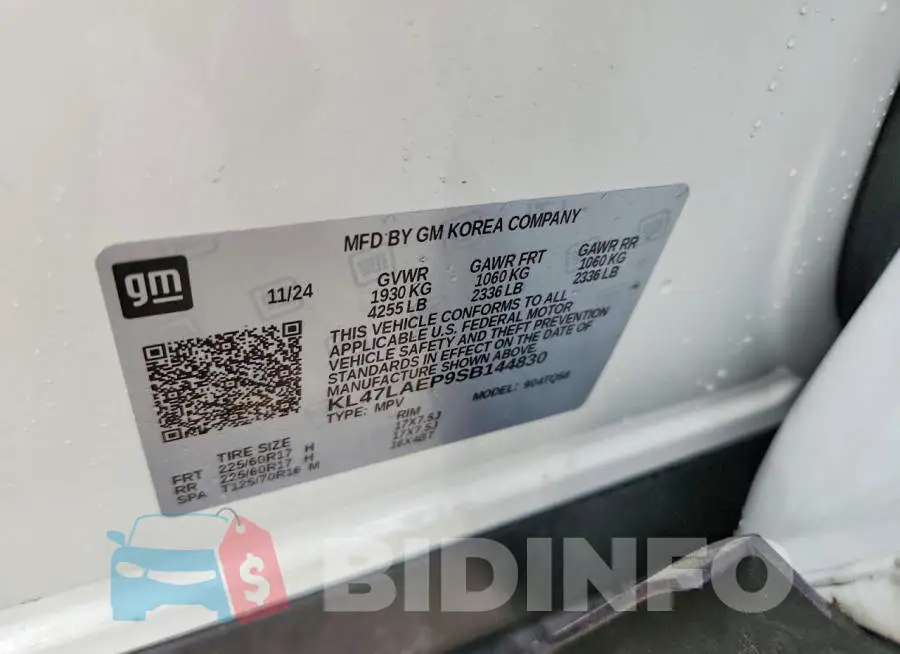 KL47LAEP9SB144830 Photo# 12