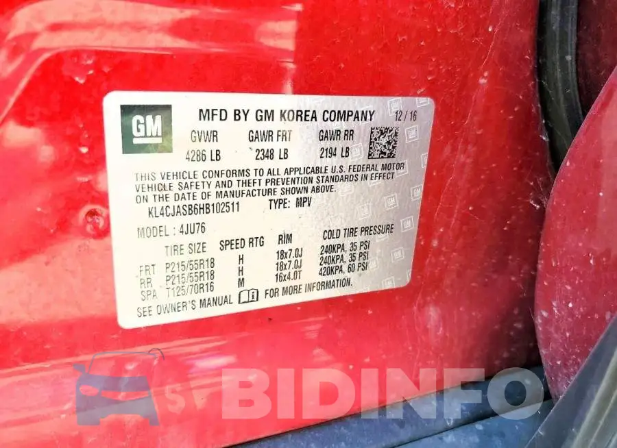 KL4CJASB6HB102511 Photo# 13