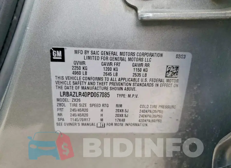 LRBAZLR40PD067085 Photo# 13