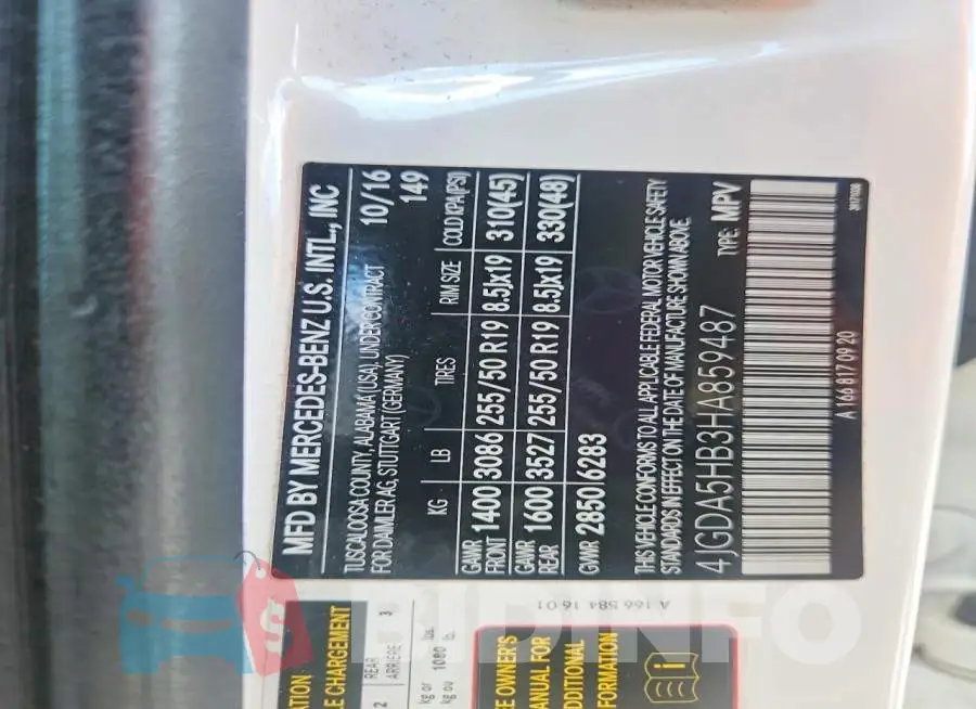4JGDA5HB3HA859487 Photo# 13
