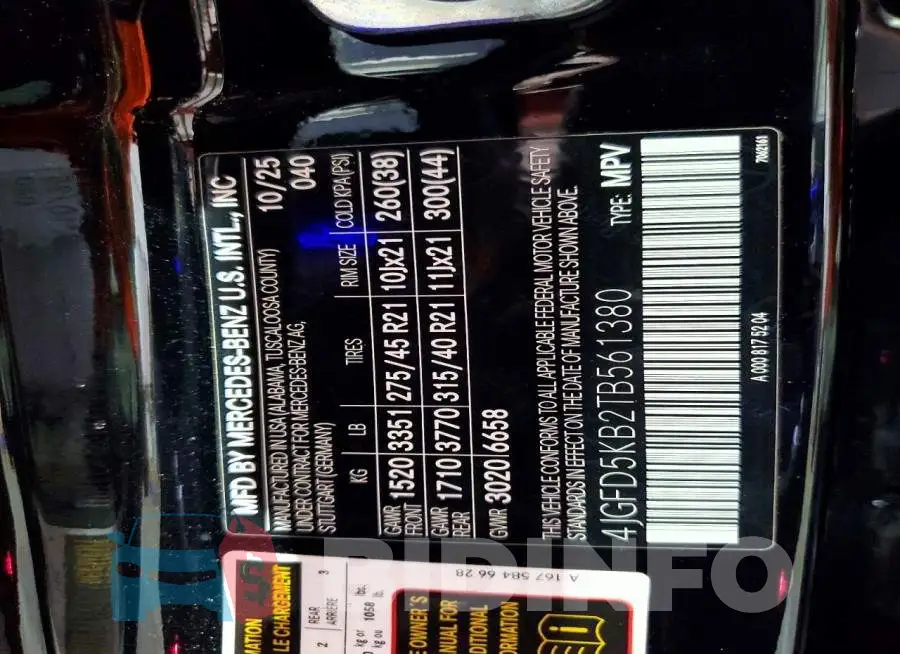 4JGFD5KB2TB561380 Photo# 14
