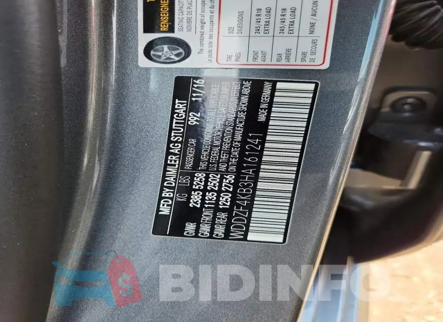 WDDZF4KB3HA161241 Photo# 13