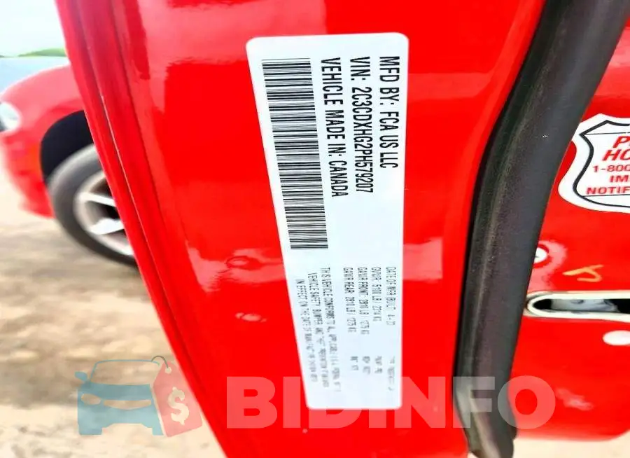 2C3CDXHG2PH579207 Photo# 12