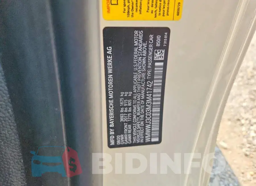 WMWWJ3C03M3M41742 Photo# 12