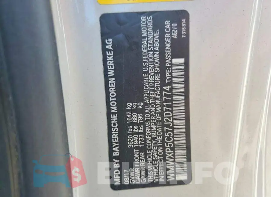 WMWXP5C57J2D71774 Photo# 14