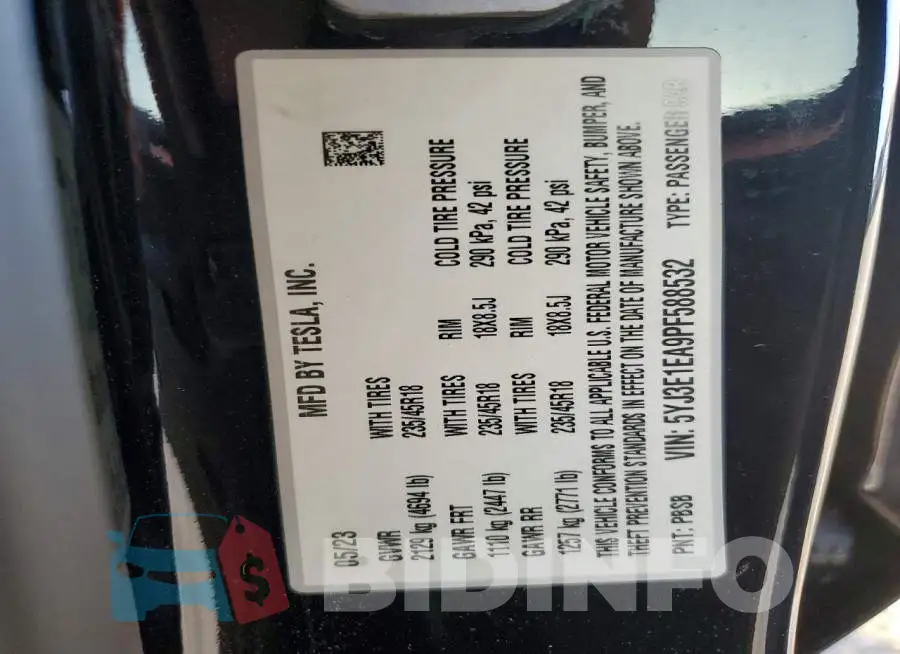 5YJ3E1EA9PF588532 Photo# 12
