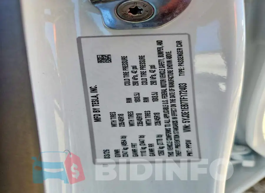 5YJ3E1EB7TF172403 Photo# 12