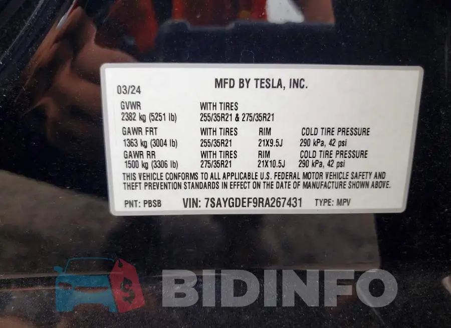 7SAYGDEF9RA267431 Photo# 12