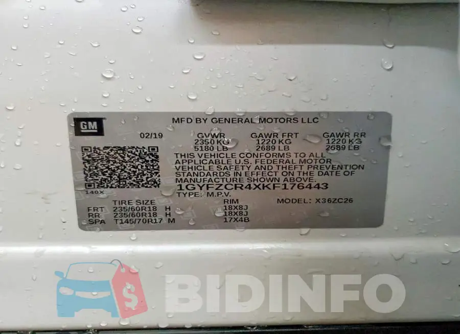 1GYFZCR4XKF176443 Photo# 13
