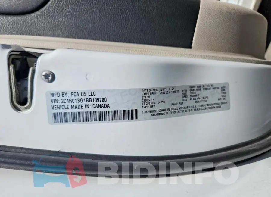 2C4RC1BG1RR109780 Photo# 13