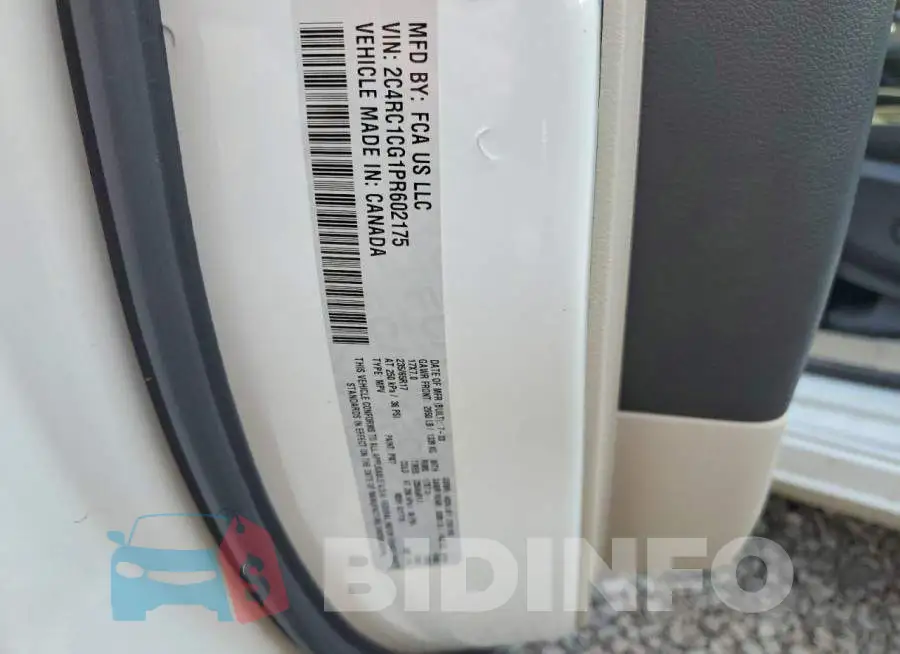 2C4RC1CG1PR602175 Photo# 14