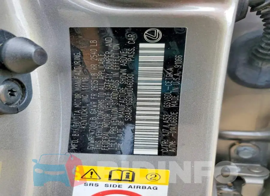58ABK1GG0HU046030 Photo# 12