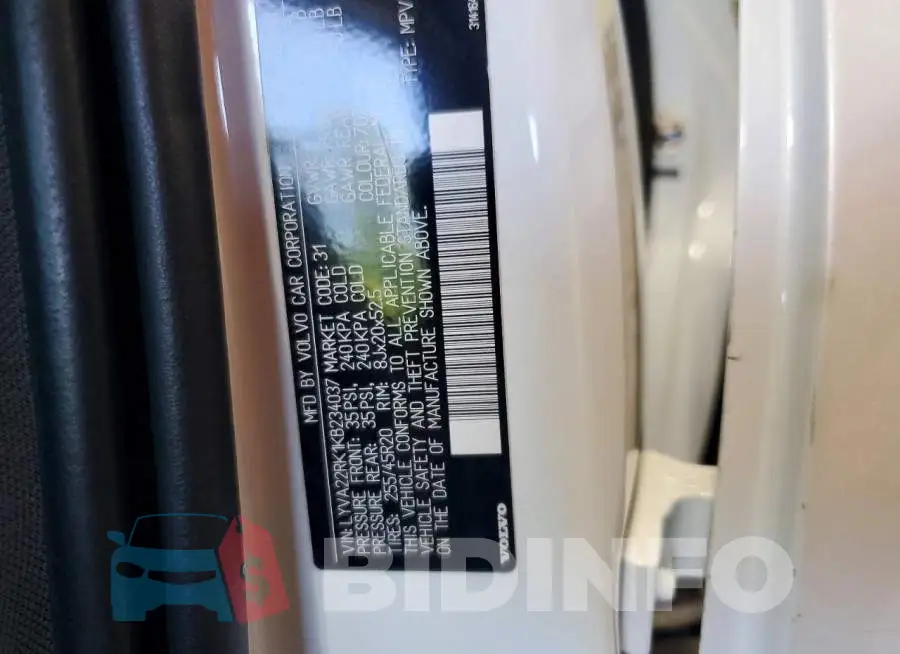 LYVA22RK1KB234037 Photo# 12