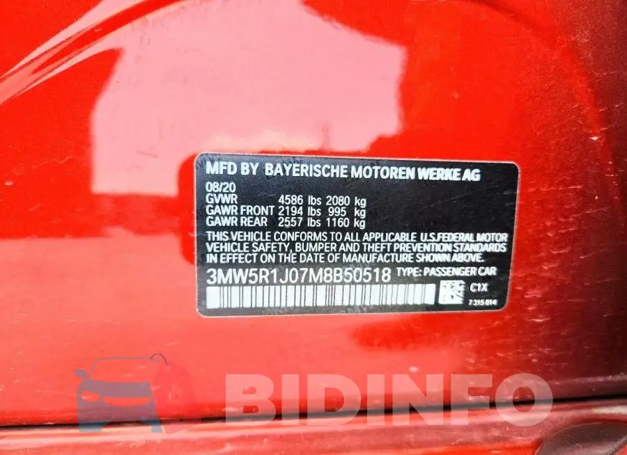 3MW5R1J07M8B50518 Photo# 12