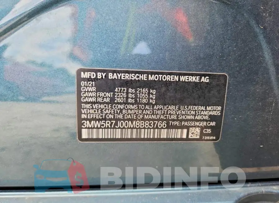 3MW5R7J00M8B83766 Photo# 12