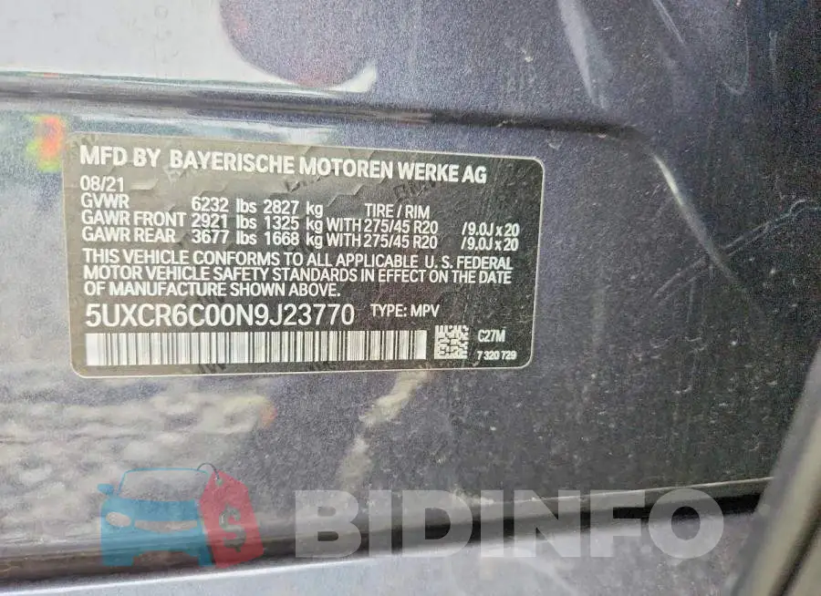 5UXCR6C00N9J23770 Photo# 13