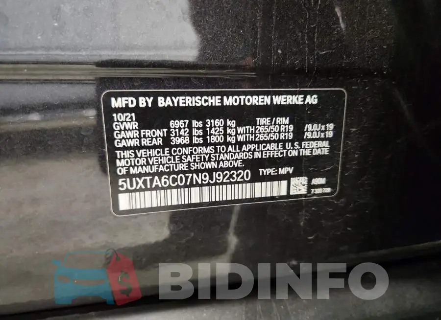 5UXTA6C07N9J92320 Photo# 13