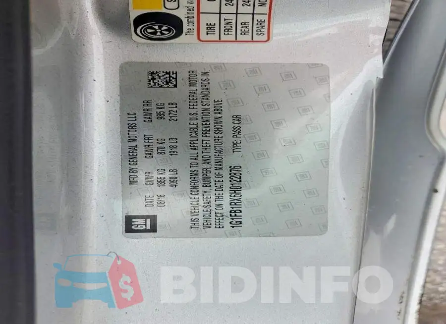 1G1FB1RX6H0122876 Photo# 12